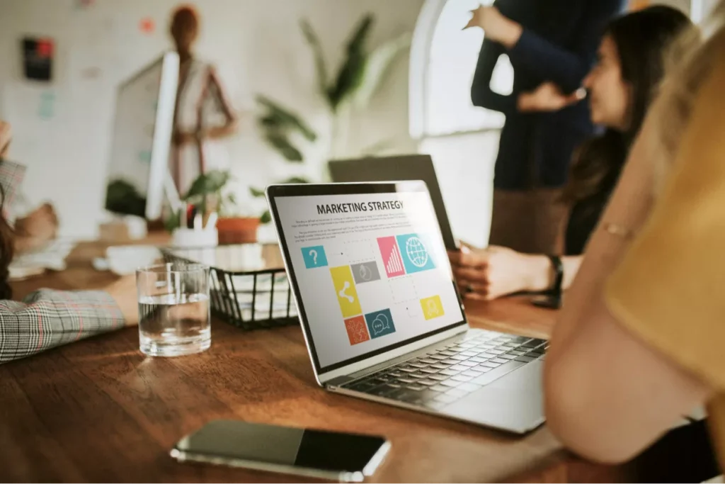 Marketing recruiters looking at marketing strategy